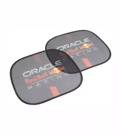 Auto Interno-Oracle RedBull Racing Coppia tendine laterali auto redbull "powerbar" nero e rosso
