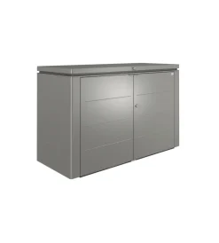 Copribidone o portattrezzi "highboard 200" in acciaio zincato grigio quarzo metallizzato - cod. 70025 Contenitori Da Esterno