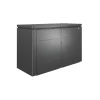 Biohort Contenitori Da Esterno|Copribidone o portattrezzi "highboard 200" in acciaio zincato grigio scuro metallizzato - cod. 73025