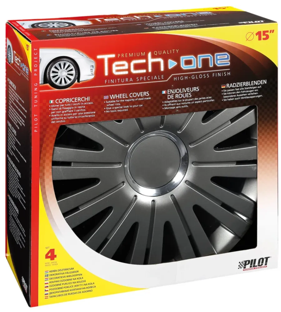 Auto Esterno- Copricerchi per auto active grafite - ø 15" pilot 31562