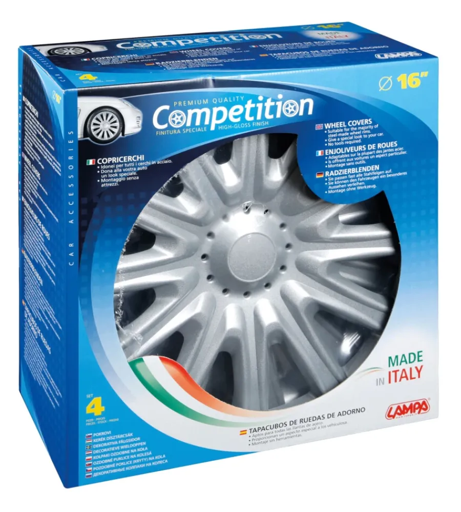 Auto Esterno-Lampa Copricerchi per auto "misano" - ø 16" 30830