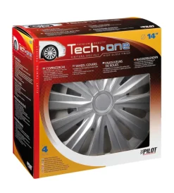 Outlet Copricerchi per auto "multi silver" - ø 14" pilot  31636 Auto Esterno