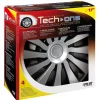 Auto Esterno-Lampa Copricerchi per auto "sepang" silver & black - ø 17" pilot  31659