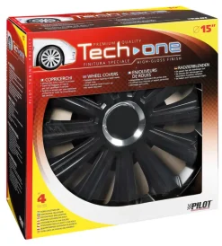 Lampa Auto Esterno|Copricerchi per auto trend black - ø 15" pilot  31582