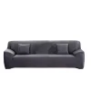 Tessile D'Arredo-BellaHome Copridivano 4 posti elasticizzato grigio, 235-300 cm