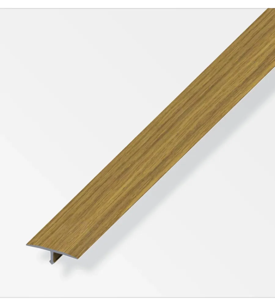 Ferramenta Per Mobili E Infissi-Alfer aluminium Coprigiunto 25 alluminio rovere - 1 metro.