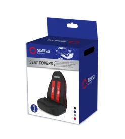 Auto Interno-Sparco Coprisedile universale per auto rosso
