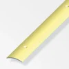 Ferramenta Per Mobili E Infissi-Alfer aluminium Coprisoglia  30 x 5  alluminio ottonato  forato  1 metro.