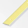 Ferramenta Per Mobili E Infissi-Alfer aluminium Coprisoglia  30 x 2  alluminio ottonato  forato  2 m