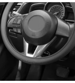 Auto Interno-Sparco Coprivolante auto nero in pvc