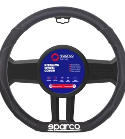 Auto Interno-Sparco Coprivolante per auto nero in pvc