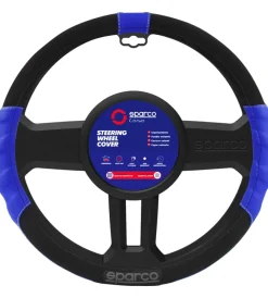 Hot Coprivolante universale per auto "sport line" in poliestere blu e nero Auto Interno