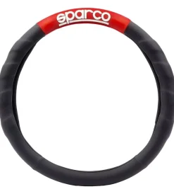 Sparco Auto Interno|Coprivolante universale per auto nero e rosso