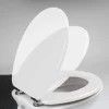 Ceramiche E Accessori|Copriwater con chiusura a pressione "soft close" bianco in mdf