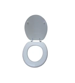 Outlet Copriwater universale "luxury" in mdf bianco 36,5x42 cm Ceramiche E Accessori