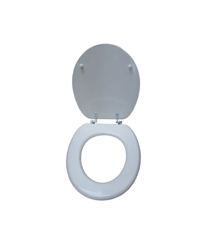 Outlet Copriwater universale "luxury" in mdf bianco 36,5x42 cm Ceramiche E Accessori