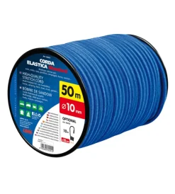 Lampa Auto Interno|Corda elastica blu, bobina diametro 10 mm lunghezza 50 metri -