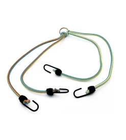 Sistemi Di Fissaggio|Corda elastica portapacchi "a ragno" - ganci plastica - 6 bracci - 2 pz.