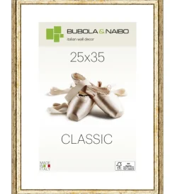 Hot Cornice in legno colore argento "claudia" - 25 x 35 cm Decorazione Pareti