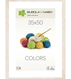 Hot Cornice in legno colore bianco "andy" - 35 x 50 cm Decorazione Pareti
