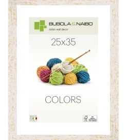 Decorazione Pareti-Bubola&Naibo Cornice in legno colore bianco "andy" - 25 x 35 cm