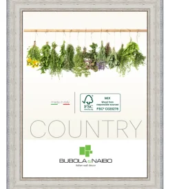 Decorazione Pareti-Bubola&Naibo Cornice in legno colore bianco "fabriano" - 30 x 40 cm