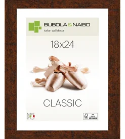 Decorazione Pareti-Bubola&Naibo Cornice in legno colore marrone "humphrey" - 18 x 24 cm