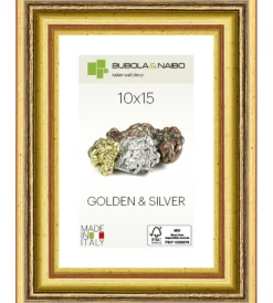 Sale Cornice in legno colore oro "beta" - 10 x 15 cm Decorazione Pareti