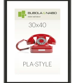 Bubola&Naibo Decorazione Pareti|Cornice in plastica colore nero "pla-style" - 30 x 40 cm