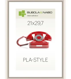 Decorazione Pareti-Bubola&Naibo Cornice in plastica colore bianco "pla-style" - 21 x 29,7 cm