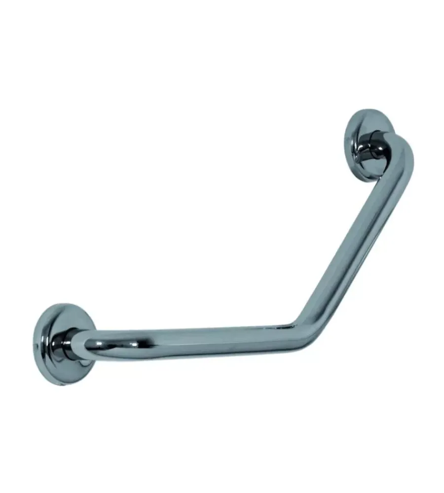 Accessori Bagno|Corrimano a 45° in acciaio inox, 30x30 cm