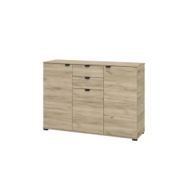 Credenze E Buffet-BellaHome Credenza "pamplona" 3 ante e 2 cassetti, 135x40x95 cm