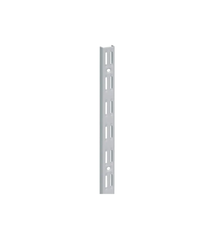 Officina E Garage- Cremagliera doppia - 100 cm. - alluminio bianco
