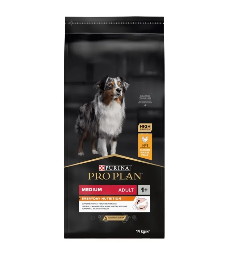 Clearance Crocchette per cani "pro plan" adulto di taglia media con pollo everyday nutrition 12 kg Alimenti Secco Cane