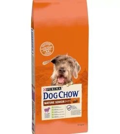 Alimenti Secco Cane-Purina Crocchette per cani "dog chow mature senior" anziano di tutte le taglie con agnello 14 kg