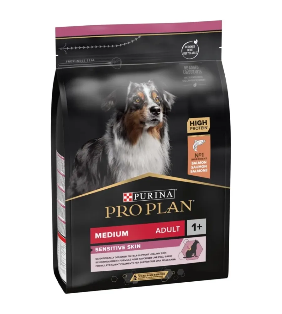 Outlet Crocchette per cani "pro plan" adulto di taglia media con salmone sensitive skin 3 kg Alimenti Secco Cane