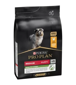 Purina Alimenti Secco Cane|Crocchette per cani "pro plan" cucciolo di taglia media con pollo healthy start 3 kg