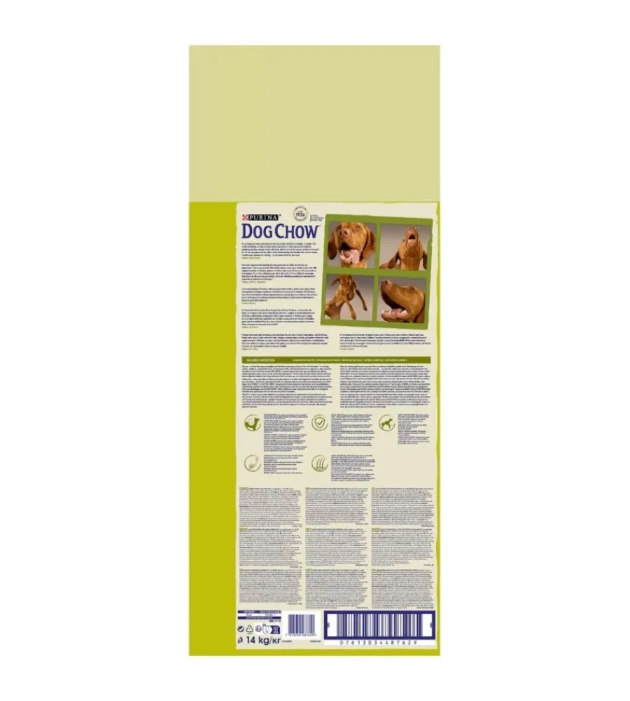 Purina Alimenti Secco Cane|Crocchette per cani "dog chow" adulto di tutte le taglie con pollo 14 kg