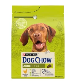 Purina Alimenti Secco Cane|Crocchette per cani "tonus dog chow" adulto di tutte le taglie con pollo 2,5 kg