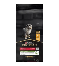 Alimenti Secco Cane-Purina Crocchette per cani "pro plan" cucciolo di taglia media con pollo healthy start 12 kg