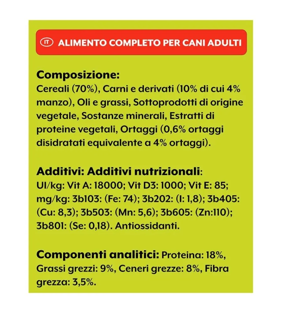 Best Crocchette per cani friskies adulto di tutte le taglie con manzo, cereali e verdure 12 kg Alimenti Secco Cane