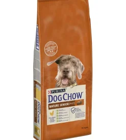 Alimenti Secco Cane-Purina Crocchette per cani "dog chow mature senior" anziano di tutte le taglie con pollo 14 kg