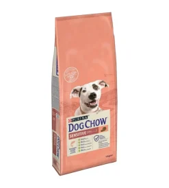 Hot Crocchette per cani "dog chow" adulto di tutte le taglie con salmone 14 kg Alimenti Secco Cane