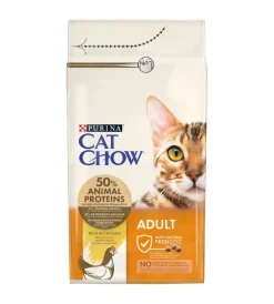 Hot Crocchette per gatto adulto "cat chow" al pollo, 1,5 kg - Alimenti Secco Gatto
