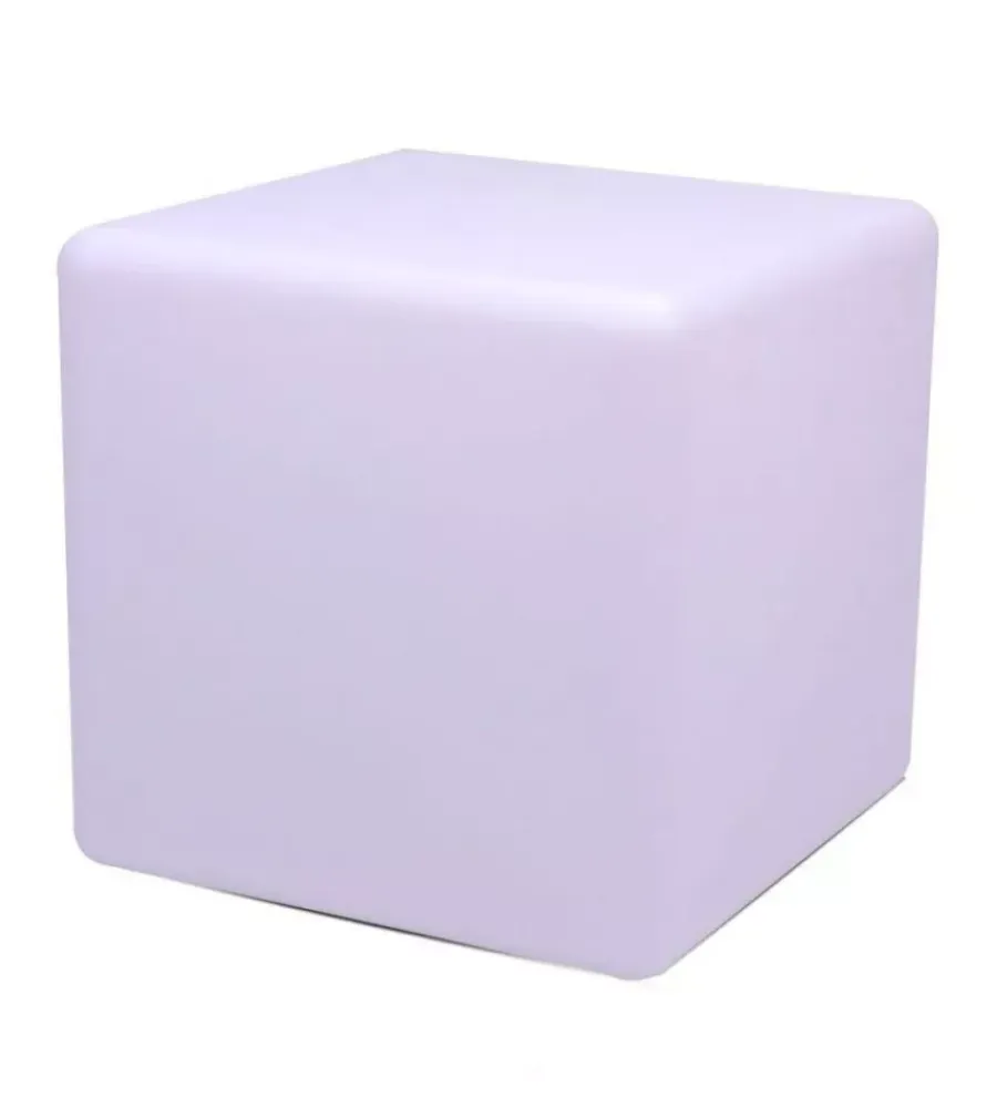 Discount Cubo decorativo per esterno con illuminazione led rgb e telecomando 40x40x40 cm Illuminazione Per Esterno