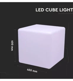 Discount Cubo decorativo per esterno con illuminazione led rgb e telecomando 40x40x40 cm Illuminazione Per Esterno