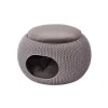 Clearance Cuccia chiusa per gatti e cani di taglia piccola "cozy" chiusa a 2 ripiani in resina beige 57x58x24 cm Cucce E Accessori Relativi