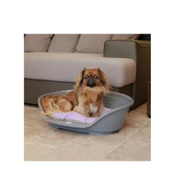 Cuscini E Brandine-Ferplast Cuccia da interno per cani e gatti "siesta deluxe 4" grigio, 61,5x45x21,5 cm -