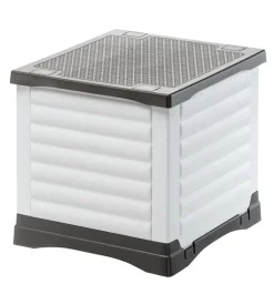 Cucce E Accessori Relativi|Cuccia per animali da esterno ferplast "petvilla 50" in resina termoplastica grigio 38,5x43x38,5 cm