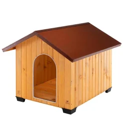 Outlet Cuccia per cani da esterno "domus maxi" in pino nordico 107,5x130x103 cm Cucce E Accessori Relativi